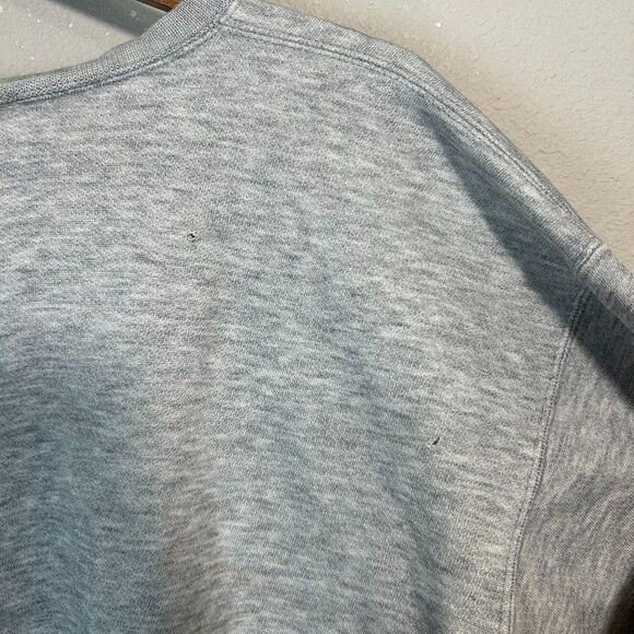 VTG 90s USA Olympics Crewneck Sweatshirt XLT Tall Heathered Gray Distressed - Picture 8 of 12